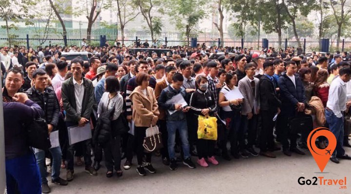 Lượng người xin visa Hàn Quốc