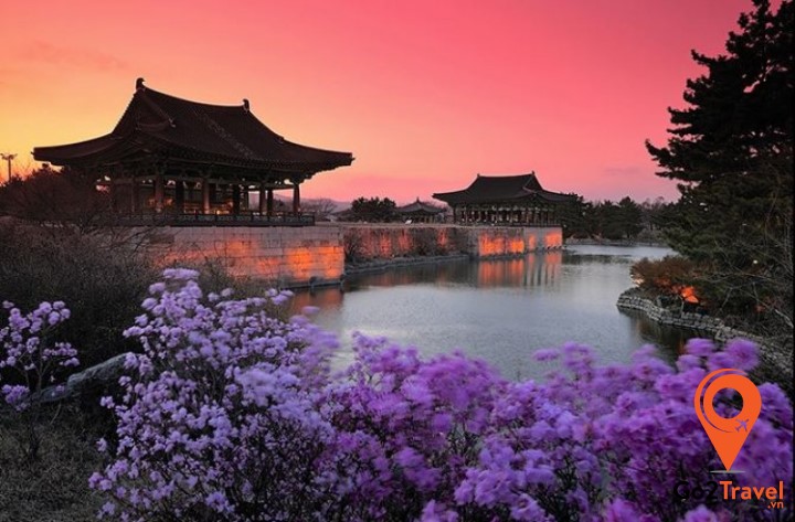 Hồ Anapji ( 안압지 ) ở Gyeongju, Gyeongsangbuk-do