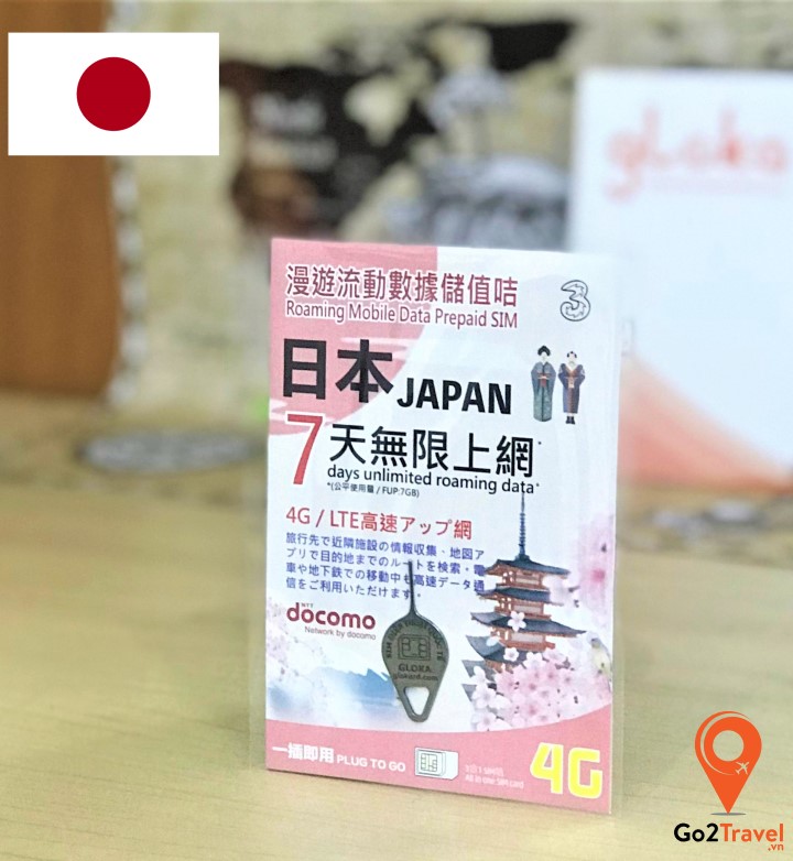 Sim du lịch Nhật Bản 7GB – 7Days