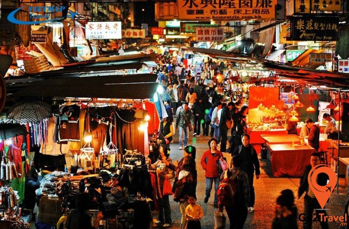 Chợ đêm Đài Loan vào những ngày Tết rất tấp nập, đông vui