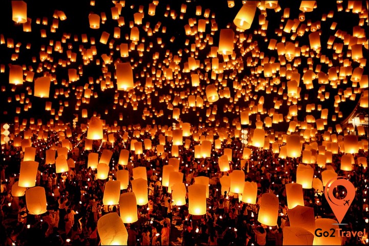 Ngắm hội đèn lồng trong ngày tết nguyên tiêu