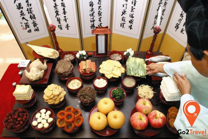 Người Hàn Quốc có quy định hẳn hoi về mâm cỗ cúng ngày đầu năm