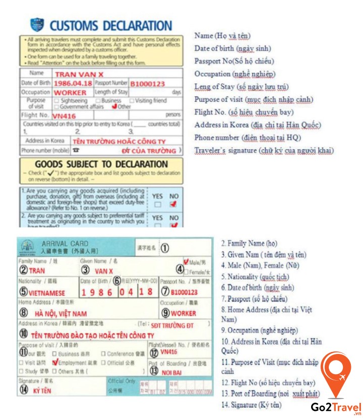 tờ khai hải quan