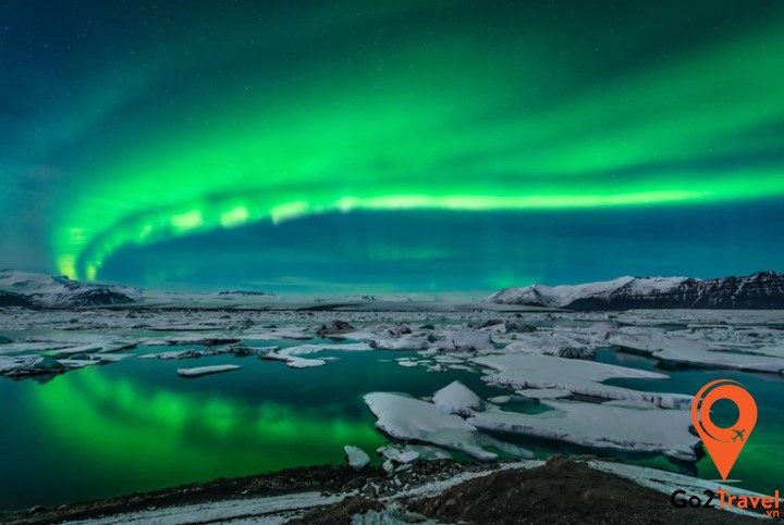 Iceland có thể thấy vầng sáng xanh huyền ảo với tần suất cực kỳ thường xuyên