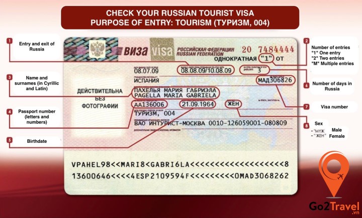Xin visa Nga cũng cần những điều kiện nhất định