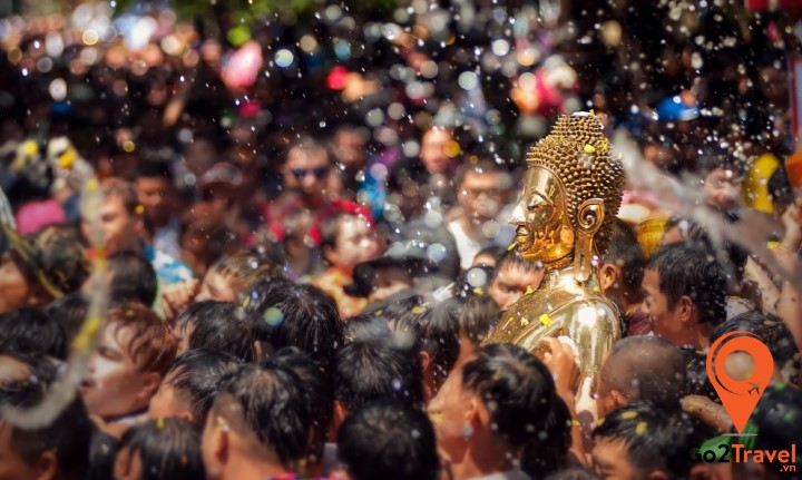 Lễ hội Songkran được diễn ra trong 3 ngày