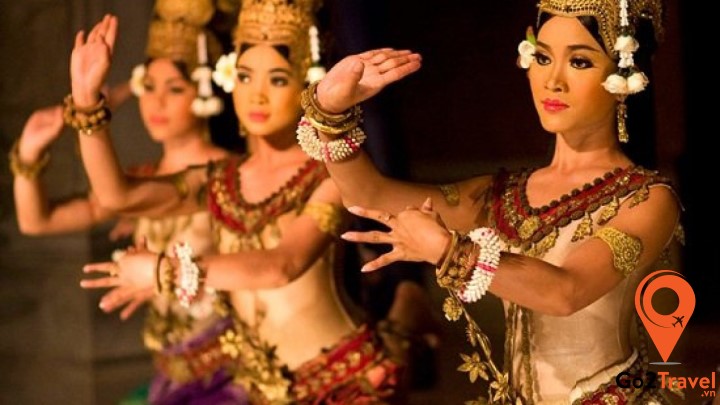 Điệu múa Apsara chính là tâm điểm của mỗi buổi trình diễn