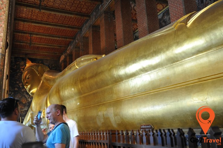 Tượng Phật Nằm nổi tiếng trong Chùa Wat Pho
