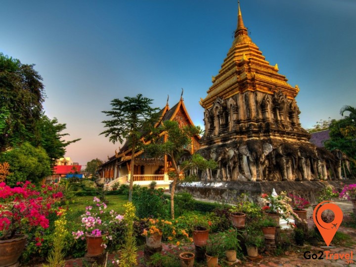 Toàn cảnh ngôi chùa Chiang Man